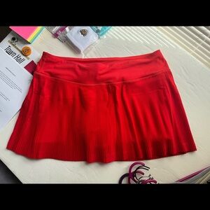 Lululemon red skirt